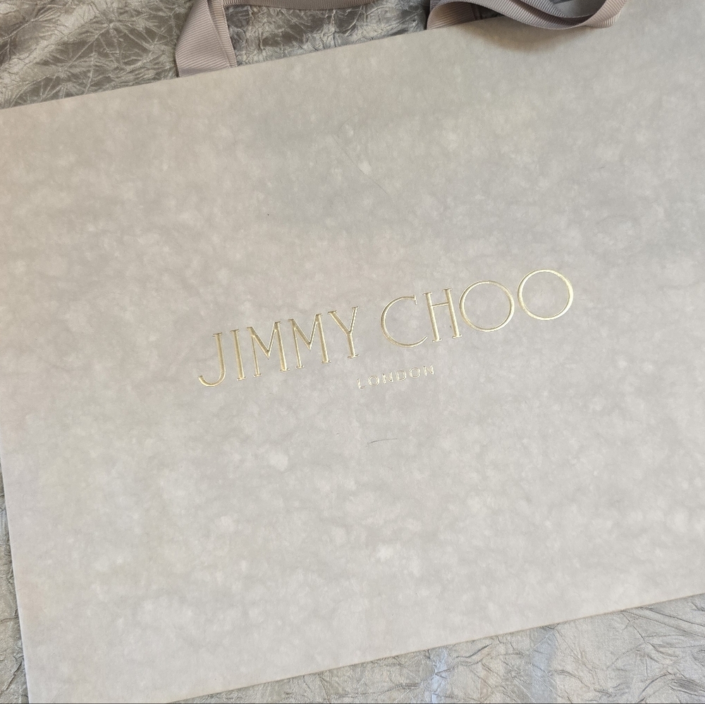 Jimmy Choo Cream/Gray Gift Bag Set - Picture 8 of 13